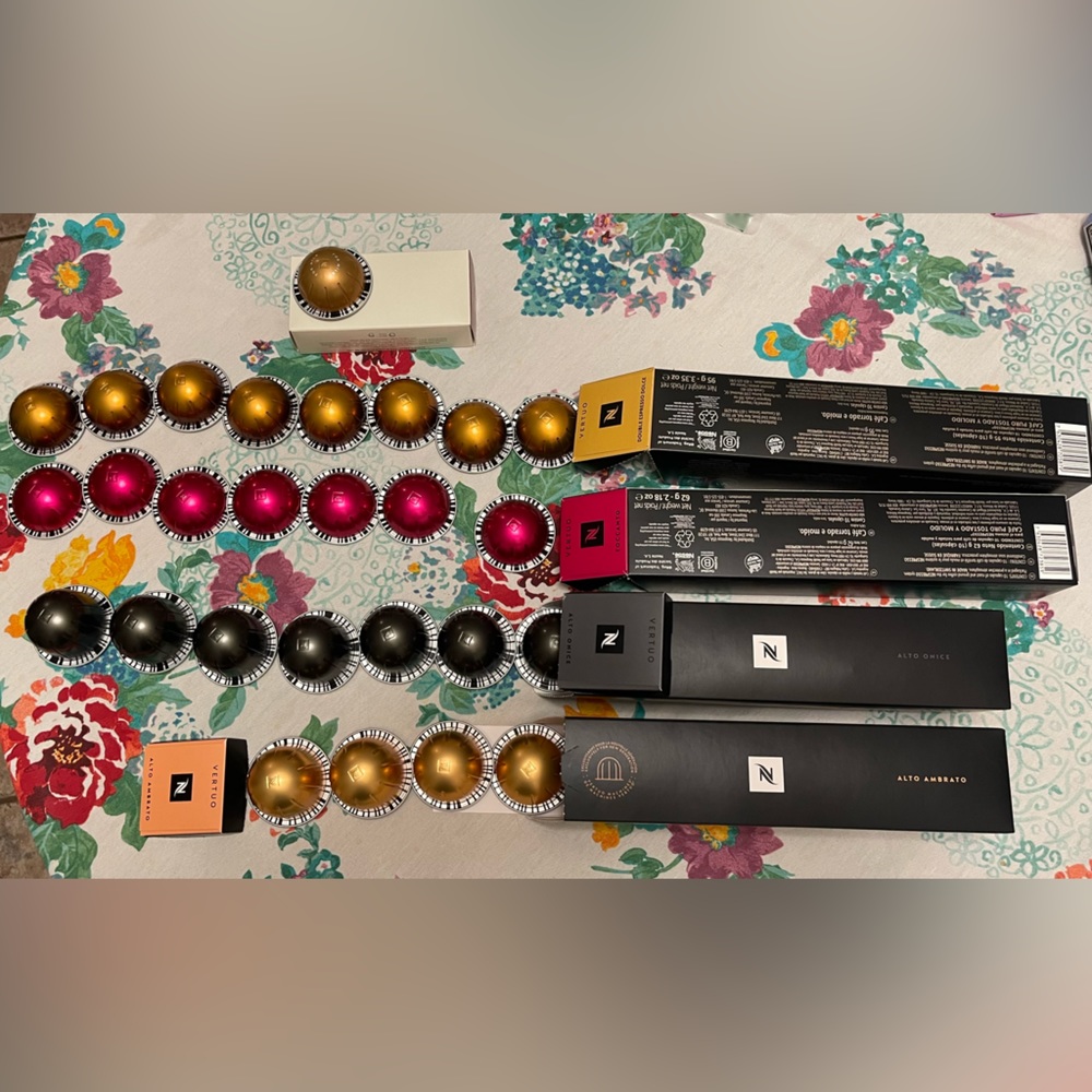 Nespresso pods for Vertuo & Vertuo+ various pods, brand new- 27 total